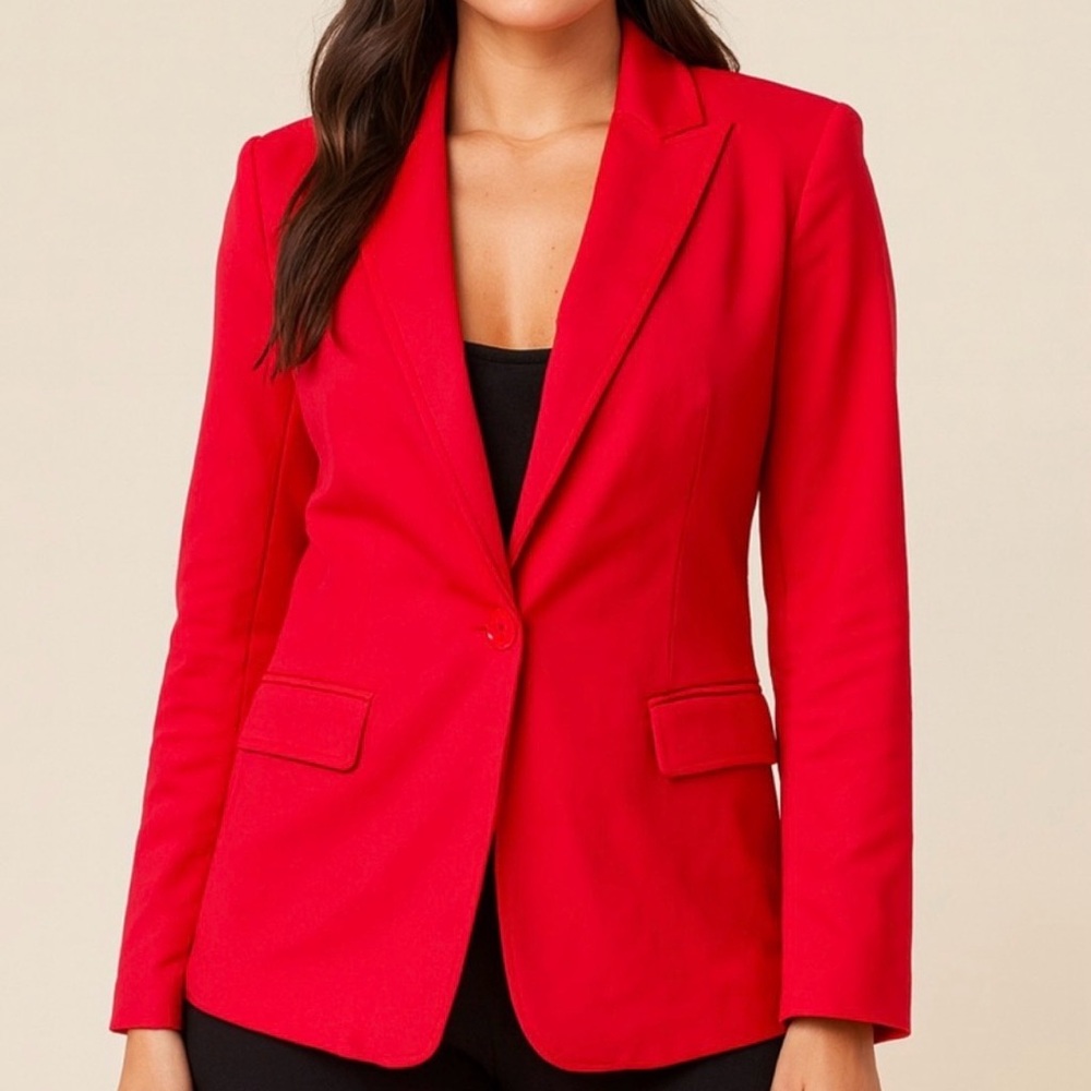Kenneth Cole Vibrant Scarlet Blazer